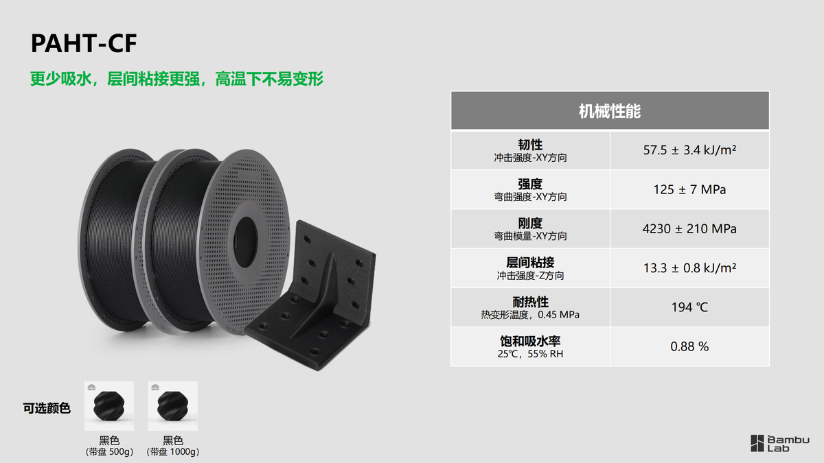 拓竹 性能耗材 技术参数（6）