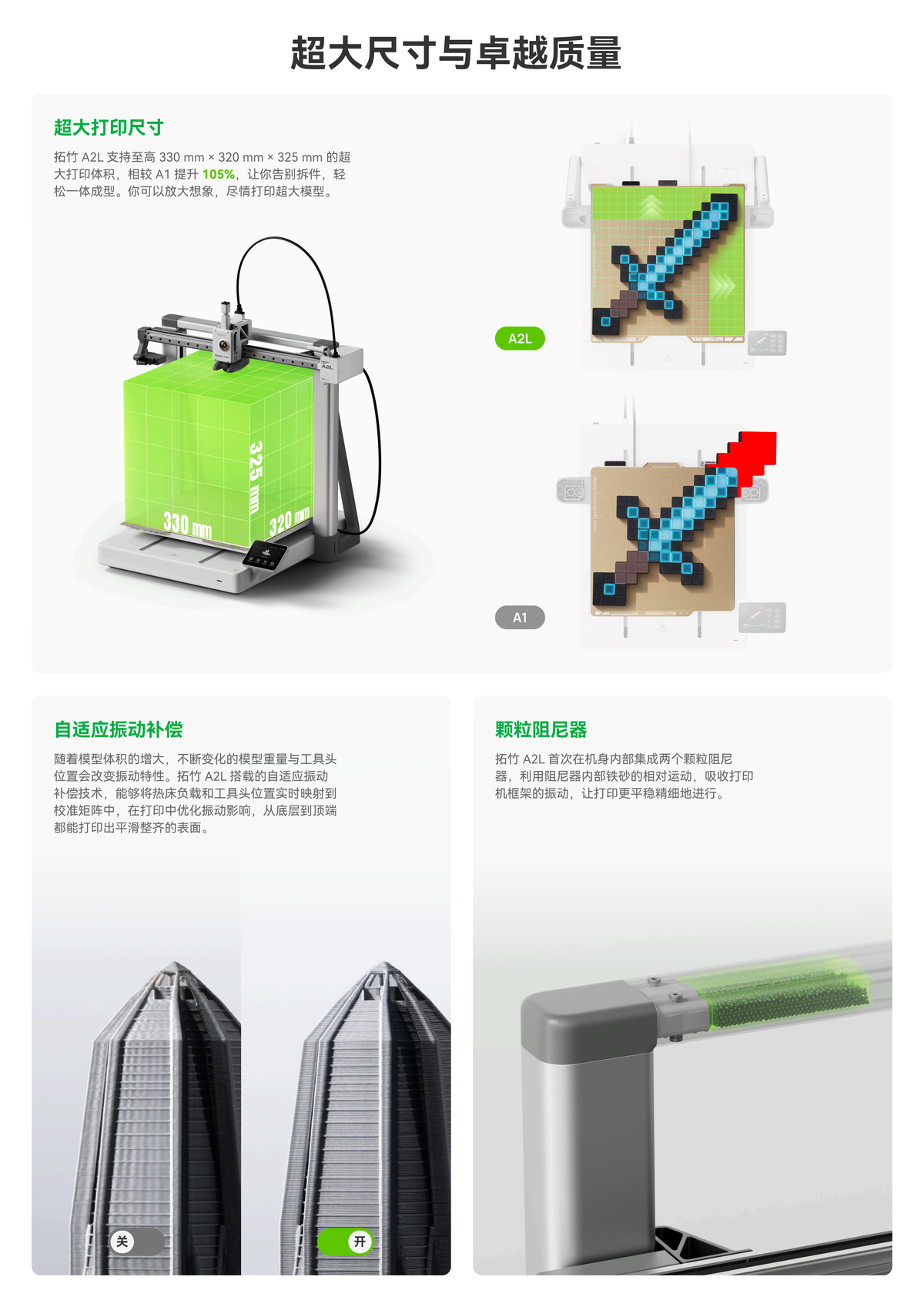 拓竹 A2L 系列 3D 打印机（2）